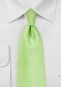 Corbata verde claro estructurada