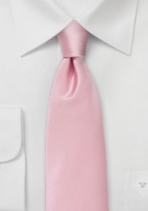 Corbata monocolor microfibra rosa