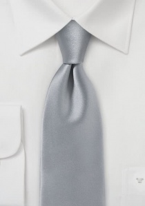 Corbata gris claro lisa