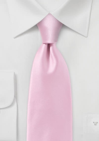 Corbata rosa claro unicolor