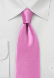 Corbata rosa chicle lisa