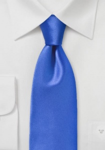 Corbata monocolor microfibra azul