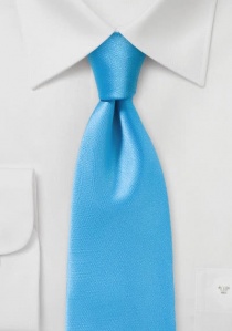 Corbata azul cián lisa