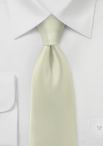 Corbata para hombre de polifibra lisa color arena
