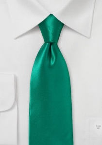 Corbata verde esmeralda seda