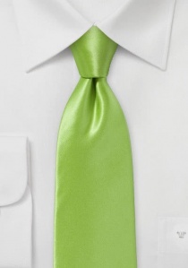 Corbata verde césped lisa
