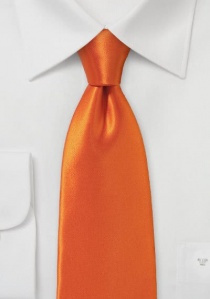 Corbata lisa naranja cobre