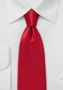 Corbata rojo intenso lisa