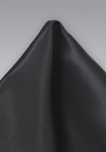 Pañuelo de bolsillo seda italiana unicolor negro
