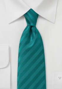 Corbata rayas azul verdoso