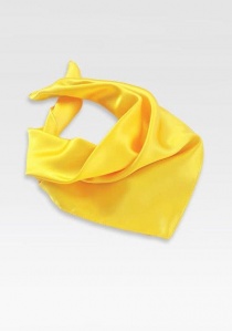 Pañuelo de señora amarillo limón fibra sintética