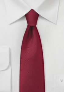 Corbata rojo intenso estrecha