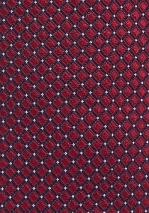 Corbata rojo vino estructura azul clip