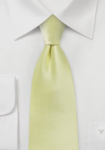 Corbata amarillo pastel microfibra