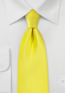 Corbata amarillo chillón lisa