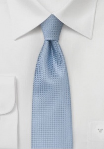 Corbata geométrica azul claro estrecha