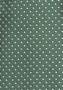 Corbata puntos verde esmeralda