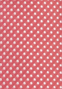 Corbata puntos finos rojo frambuesa