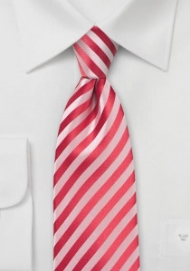 Corbata rojo rayas finas