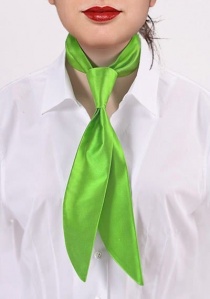 Corbata señora verde fibra sintética