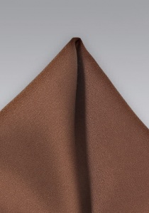 Pañuelo bolsillo marrón fibra sintética