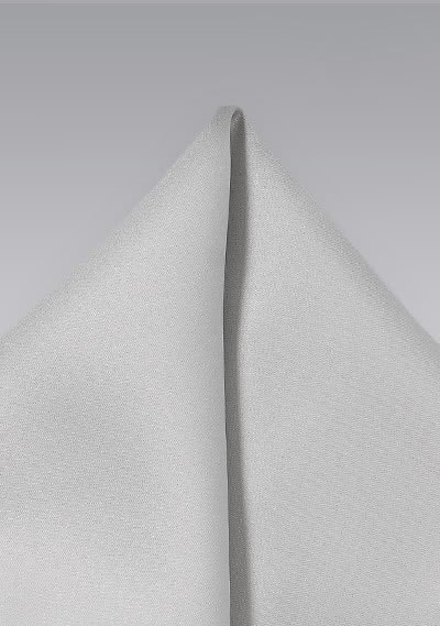 Pañuelo de bolsillo gris claro fibra sintética