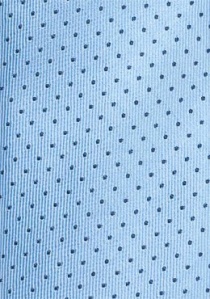 Corbata de negocios estrecha lunares azul grisáceo