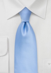 Polifibra Corbata Business XXL Liso Azul Hielo