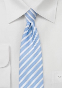 Corbata de forma estrecha rayas azul grisáceo