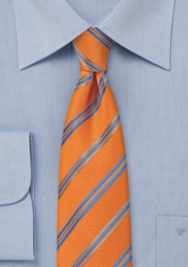 Corbata estrecha cobre azul grisáceo pálido