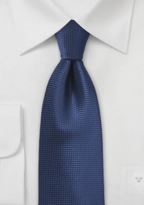 Corbata estructura rejilla azul oscuro