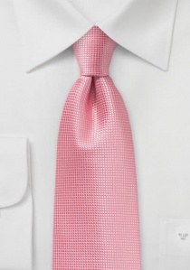 Corbata estructura barquilo rosada