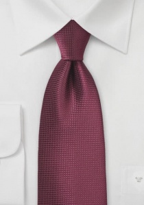Corbata de negocios superficie rejilla rojo oscura