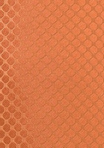 Corbata XXL monocolor estructurada naranja