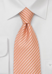 Corbata infantil naranja con rayas