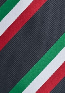 Corbata XXL bandera Italia verde blanco rojo