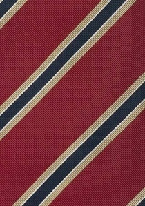 Corbata con clip Cambridge en rojo, azul