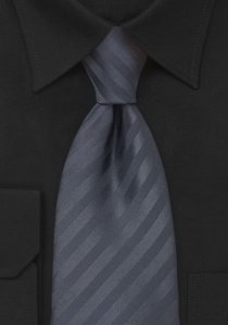 XXL-Krawatte anthrazit strukturiert
