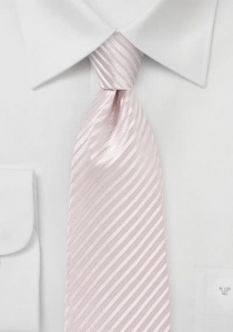 Corbata estructura a rayas rosa pálido