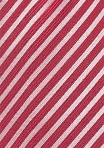Corbata estructura a rayas rojo