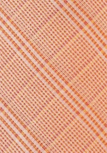 Corbata llamativa a rayas color salmón