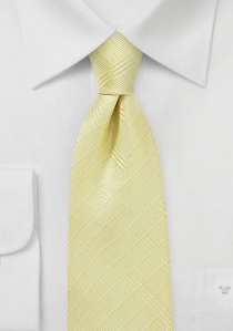 Línea de corbata a la moda de cuadros amarillo