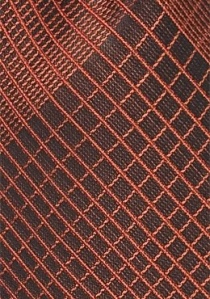 Corbata de negocios motivos geométricos marrón