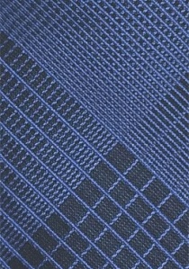 Corbata de negocios diseño geométrico azul marino