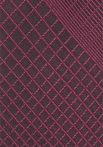 Corbata motivos geométricos rojo oscuro