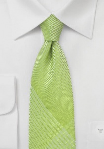 Corbata de negocios con patrón abstracto verde