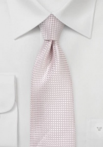 Corbata estructurada rosa palido
