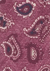 Gotas de lana de corbata Paisley-Drops rojo medio