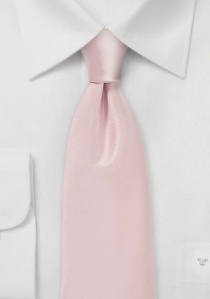 Corbata monocolor rosa pálido