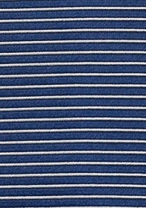 Corbata tejida en jacquard azul noche/plata